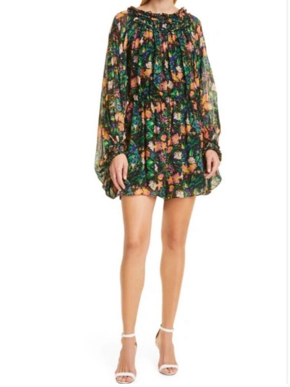 Ted Baker London Verine Blouson Sleeve jumpsuit, Black/Multi floral